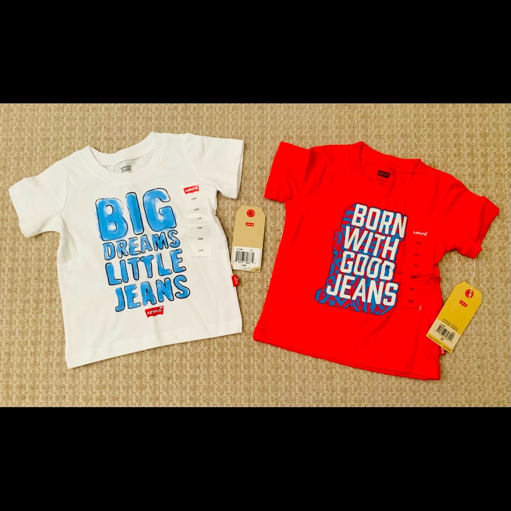 Levi’s tshirts size 12 months